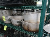 assorted aluminum pots