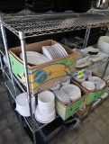 entire rack of deli plates, bowls & trays