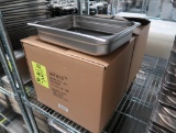 stainless pans, 1/2 size x 2 1/2