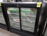 True self-contained reachin slide-door cooler