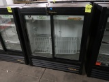 True self-contained reachin slide-door cooler, w/ LED lights