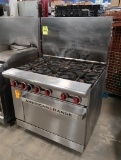 American Range 6-burner stove w/ oven