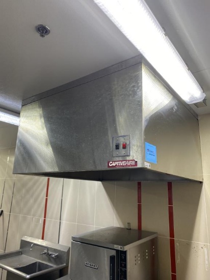 SS Captive air hood 48"W 48"L 26"H