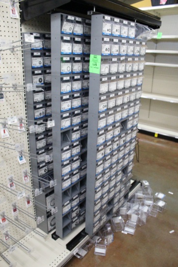 Sliding Gondola Hardware Merchandisers