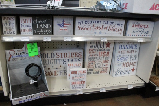 Magnifying Glasses And Assorted Patriotic Décor