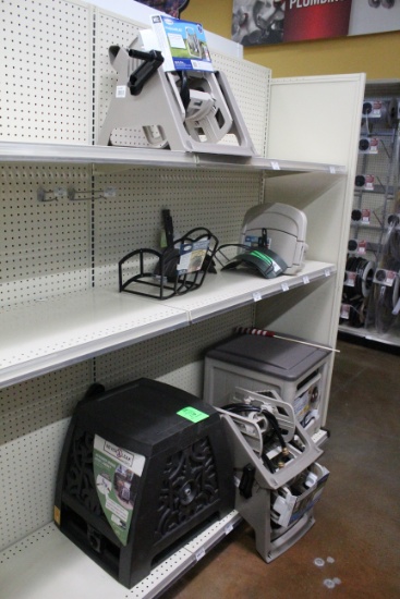 Group Of Assorted Hose Hangers And Reels