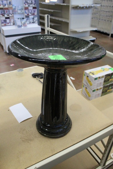 2' Tall Ceramic Bird Bath