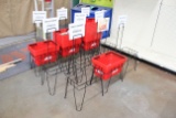 Group Of Shopping Baskets W/ Stands