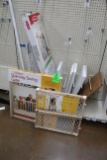 Assorted Wooden Shelves, Baby Gates, Closet Kit