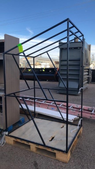 Metal Rack Mounted To Pallet