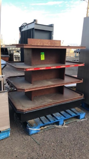 Four Tier Wooden Merchandiser