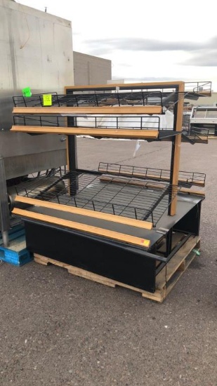 53” Wide Double Sided Bread Merchandiser