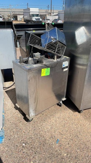 Delfield plate warming cart