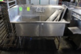 Win-Holt Stainless Two Compartment Sink
