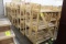 Large Group Of 4' Wide Wooden Merchandisers