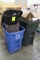 Group Of Assorted Trash Cans