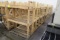 Large Group Of 4' Wide Wooden Merchandisers