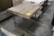 Wood Top Table W/ Metal Frame