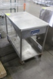 Avalon Stainless Steel Glazing Table On Casters