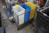 Three Compartment Portable Ingredient Bin