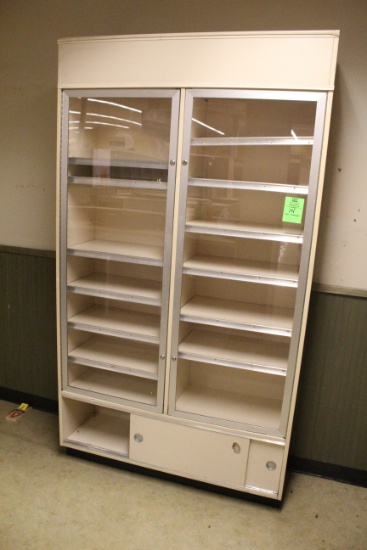 Locking Glass Door Cabinet