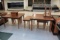 Group Of Assorted Wooden Merchandising Tables