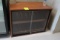 Wooden Cabinet W/ Locking Glass Doors