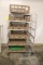 Double Wide Meat Rack W/ Plastic Crates