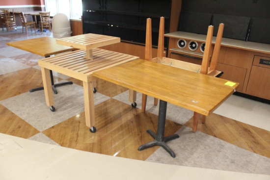 Group Of Assorted Wooden Tables