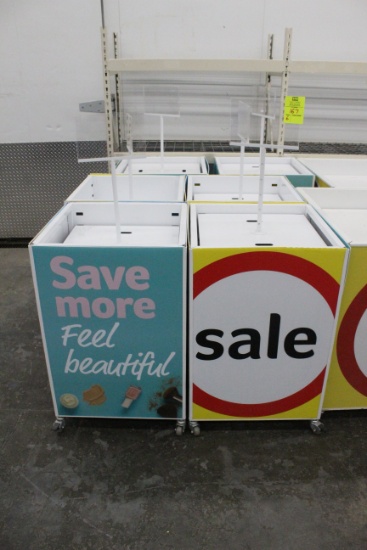 2' x 2' Portable Bin Merchandisers