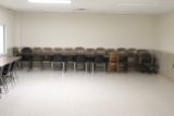 (5) 8' Folding Tables And Assorted Chairs