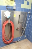 Stainless Backsplash W/ Hose