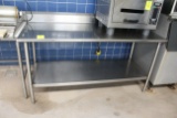 6' Stainless Steel Table