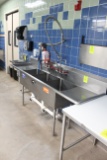 John Boos Stainless Steel Three Compartment Sink