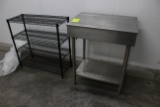 Metro Rack And Stainless Receiving Desk
