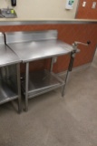 John Boos 3' Stainless Steel Table W/ Can Opener