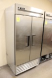 True Two Door Stainless Refrigerator