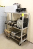 4' Aluminum Cooler Cart W/ Contents