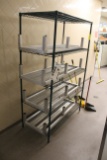 5' Metro Rack W/ Aluminum Dunnage Racks