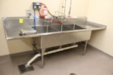 John Boos Stainless Steel Three Compartment Sink