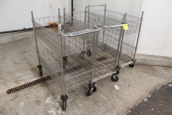 42" Two-Tier Wire Carts