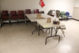 (5) Folding Tables W/ Assorted Chairs
