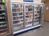2011 Arneg freezer doors, 3 door case, w/ ele defrost