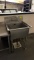 Stainless single compartment sink