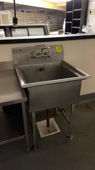 Stainless single compartment sink