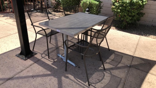 Outdoor Patio Tables W/ (4) Chairs Each