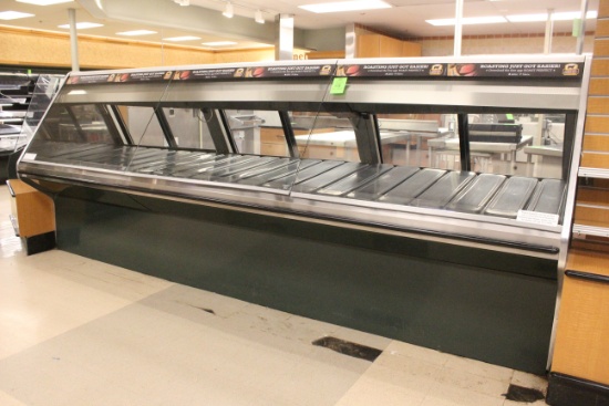 2007 Hussmann 12' Slant Glass Meat Service Case