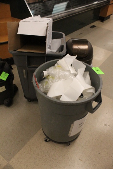 Assorted Trash Cans