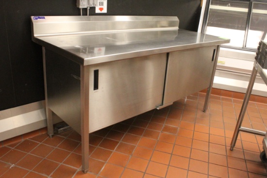 6' Stainless Steel Table W/ Storage