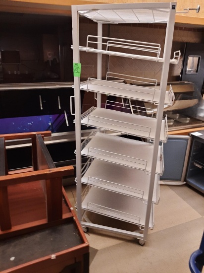 6-Tier Portable Wire Shelf Merchandiser
